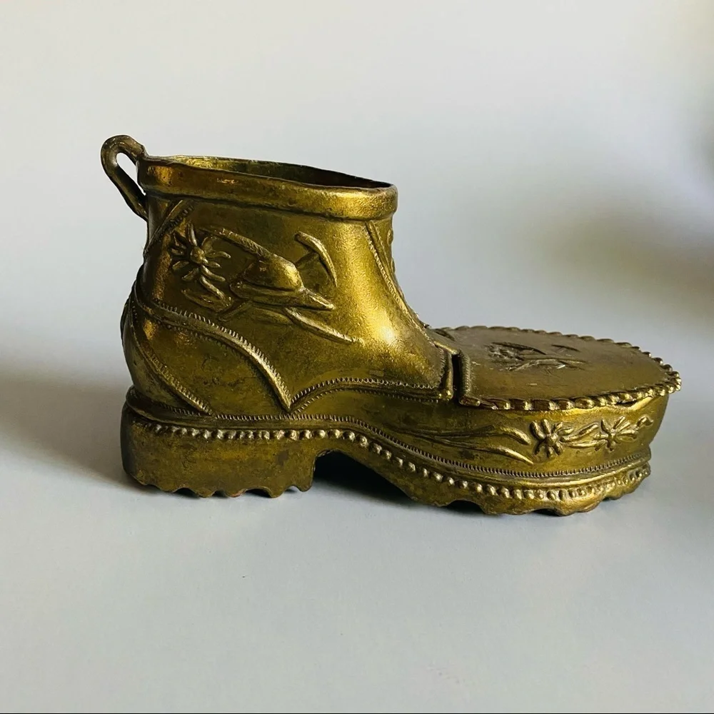 Mid-Century Italian Brass Boot Ashtray